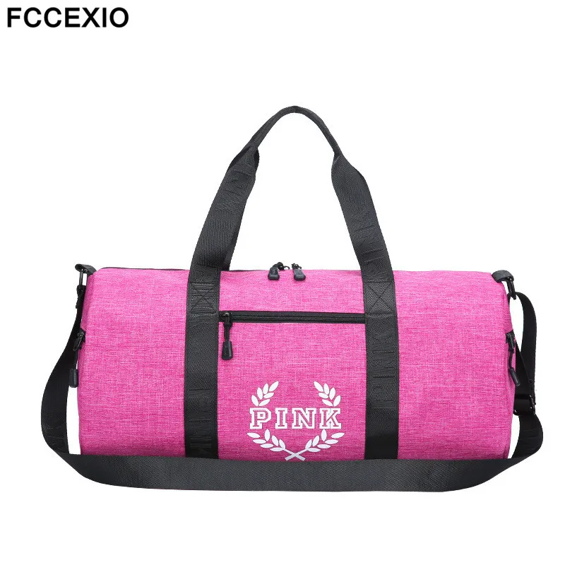 FCCEXIO 5 ألوان النساء السفر Backbag الحب الوردي حقائب السفر قدرة كبيرة أكياس حقيبة شاطئ مضادة للماء اللياقة البدنية حقائب كتف