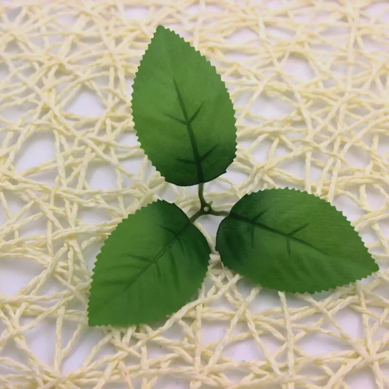 DIY artificial rose leaves for home decoration,green leaves artificial plantsin Artificial