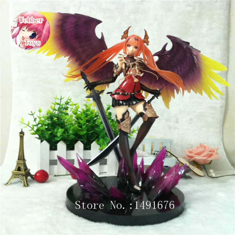 

Pop Game Anime Kotobukiya Rage Of Bahamut Dark Angel Olivia Ani Statue 29CM PVC Action Figure Toy New Loose