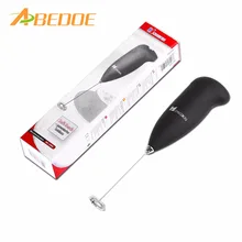 Batedor de ovos de aço inoxidável abedoe, leite batedor de espuma, cappucino, batedor de ovos, utensílios de cozinha operados