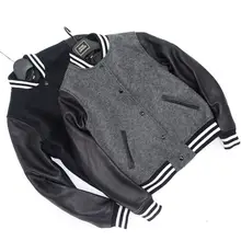 Повседневное пальто для девочек в консервативном стиле из натуральной овечьей кожи с шерстью и кашемиром в стиле пэчворк, черная и серая куртка, размеры s, m