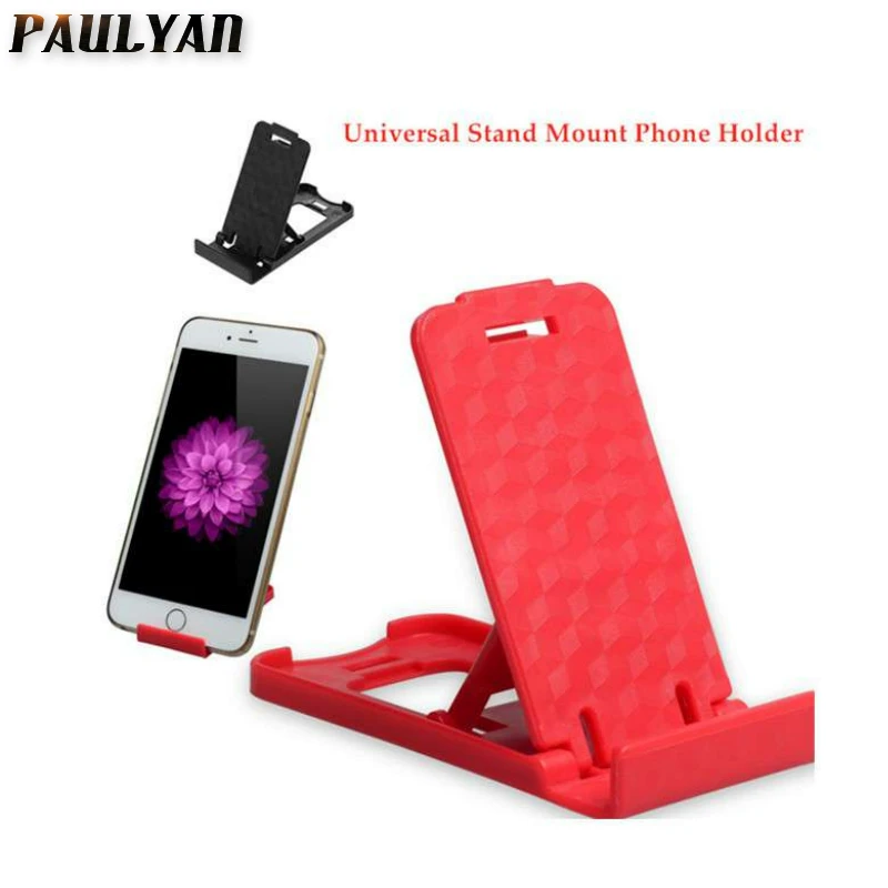 

1PS Mini Universal Stand Mount Phone Holder For Smartphone Folded Holder Adjustable Support Cell Mobile Phone Holde