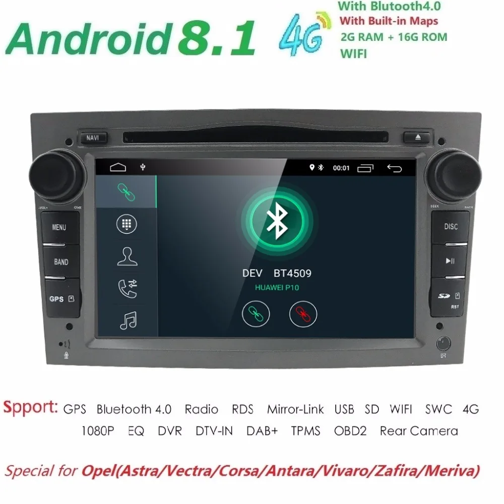 

Android8.1 2DIN DVD GPS for Vauxhall Opel Astra H G J Vectra Antara Zafira Corsa Multimedia car stereo audio 4GWIFI DAB SWC TPMS