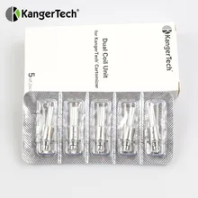 5 шт./упак. Kanger модернизированные двойные катушки 1.5ohm 1.8ohm Fit Kangertech аэротанк мини Protank 3 Evod Стекло T3D Clearomizer обновление катушки