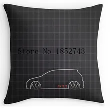 Cool Art Design GTI Tartan Pillow cases two sides for 12 14 16 18 20 24