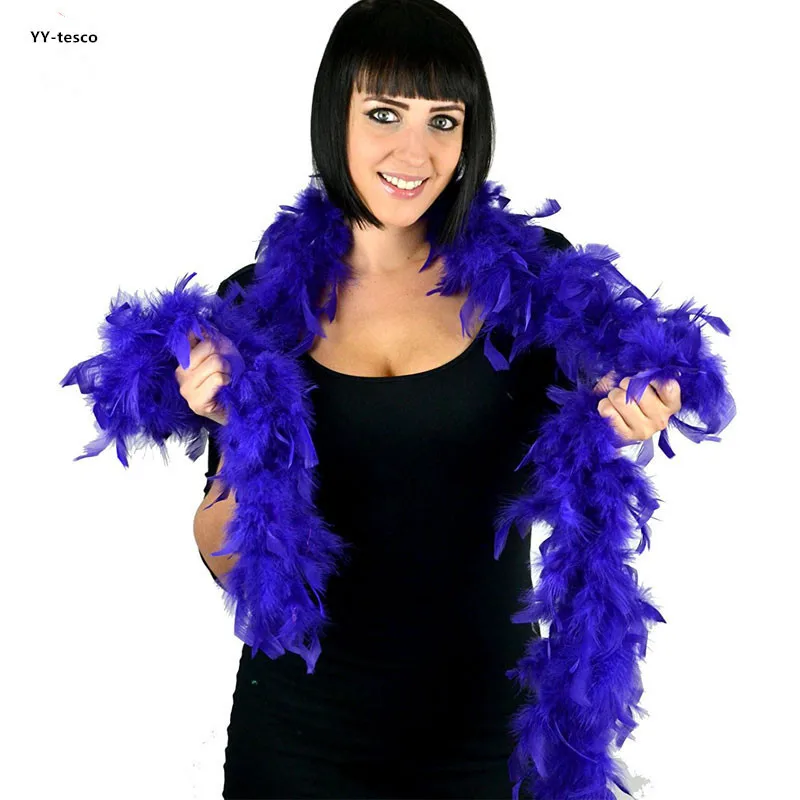 YY-tesco Beatiful 2 ярдов/партия натуральные турецкие перья боа/отделка для вечерние/костюм/шаль/ремесло Турция Плюм Косплей - Цвет: Purple