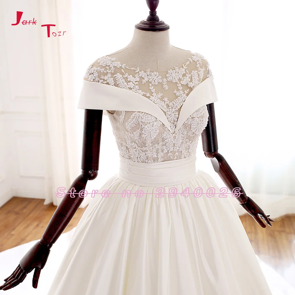 Jark Tozr 2019 Новое поступление Свадебные платья Vestido De Noiva бисер аппликации Франции