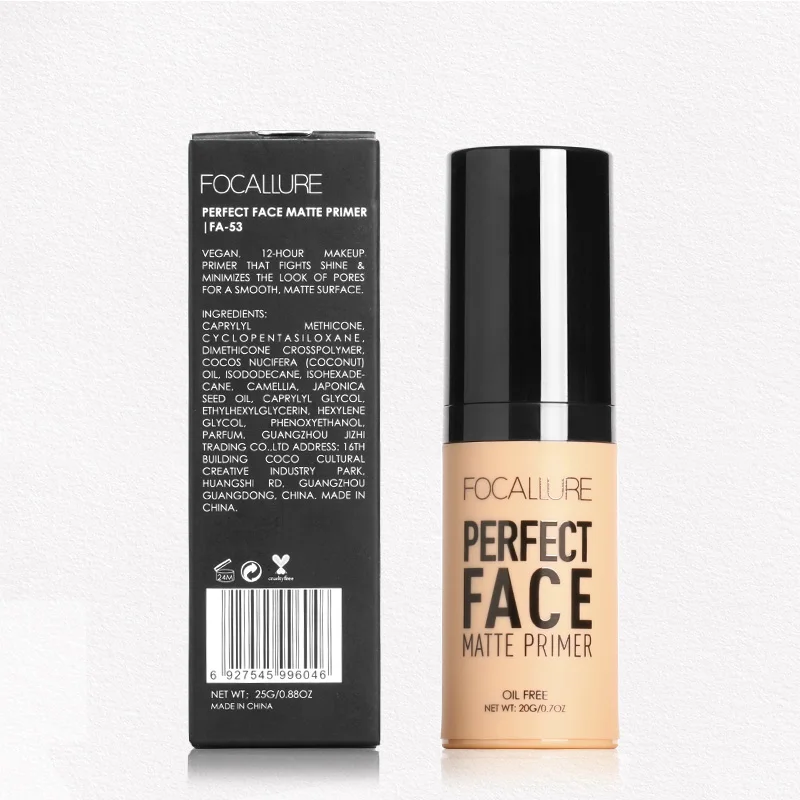 FOCALLURE Face натуральный макияж основа для макияжа лица масло для кожи-контроль лица Грунтовка водостойкая основа для лица Косметика