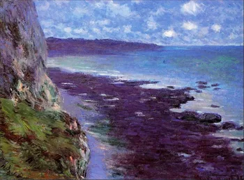 

High quality Oil painting Canvas Reproductions Cliff near Dieppe (1882) by Claude Monet hand painted