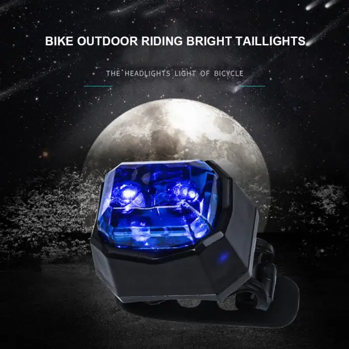 Sale Bicycle Bike Warning Tail Rear Back Light Lamp ABS Accessories Durable For Cycling ZJ55 3