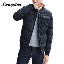 Мужская зимняя куртка, Брендовые повседневные мужские куртки и пальто, Толстая теплая куртка с хлопковой подкладкой, мужская верхняя одежда размера плюс, парки MY13
