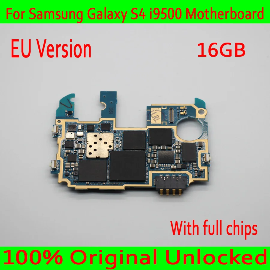 Оригинальная разблокированная материнская плата для samsung Galaxy S4 i9500, с системой Android для samsung S4 i9500