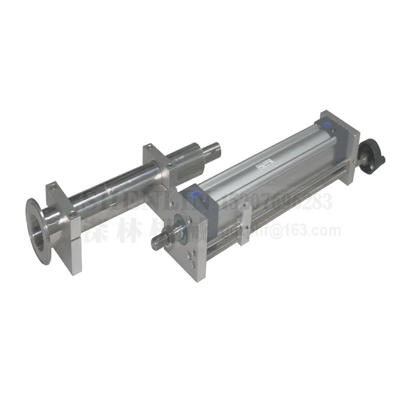 Piston cylinder and air cylinder for pneumatic filling machine driving unit of a filler 100-5000ml SS304, AIRTAC semiauto filler Piston cylinder and air cylinder for pneumatic filling machine driving unit of a filler 100-5000ml SS304, AIRTAC semiauto filler