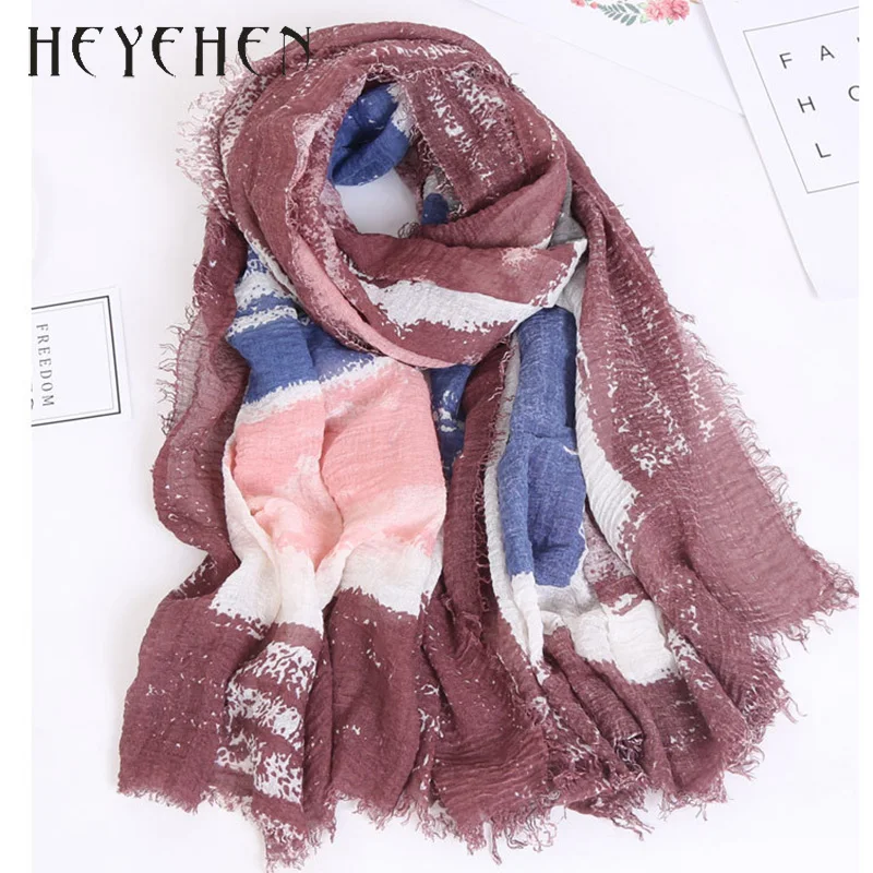 2017 New Fashion Women Foulard Red Winter Scarf Long Shawl Ring Cotton