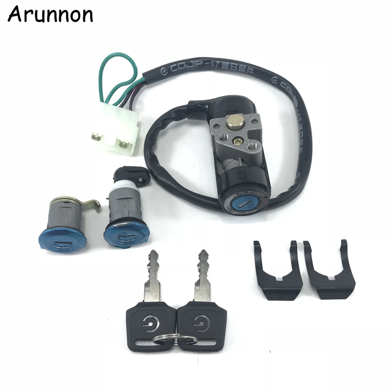 

Arunnon Motorcycle Accessories Ignition Switch Lock Key FOR HONDA DIO AF24 giorno The New Ignition lock