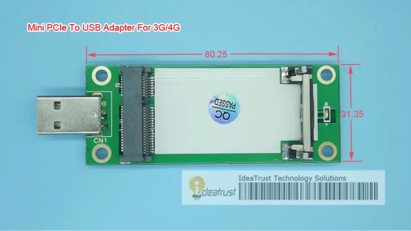 Mini PCIe To USB Adapter for 3G/4G WWAN and WiFi (USB Type) Card Mini PCI-E To USB Mini Pcie To Pcie Mini PCIe To USB Adapter for 3G/4G WWAN and WiFi (USB Type) Card Mini PCI-E To USB Mini Pcie To Pcie