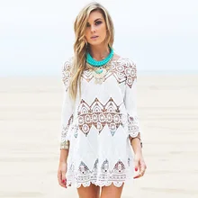 Хлопковый пляжный купальный костюм для женщин, купальник для вязания крючком, женский купальный костюм, вязаное кружевное платье, Пляжное бикини