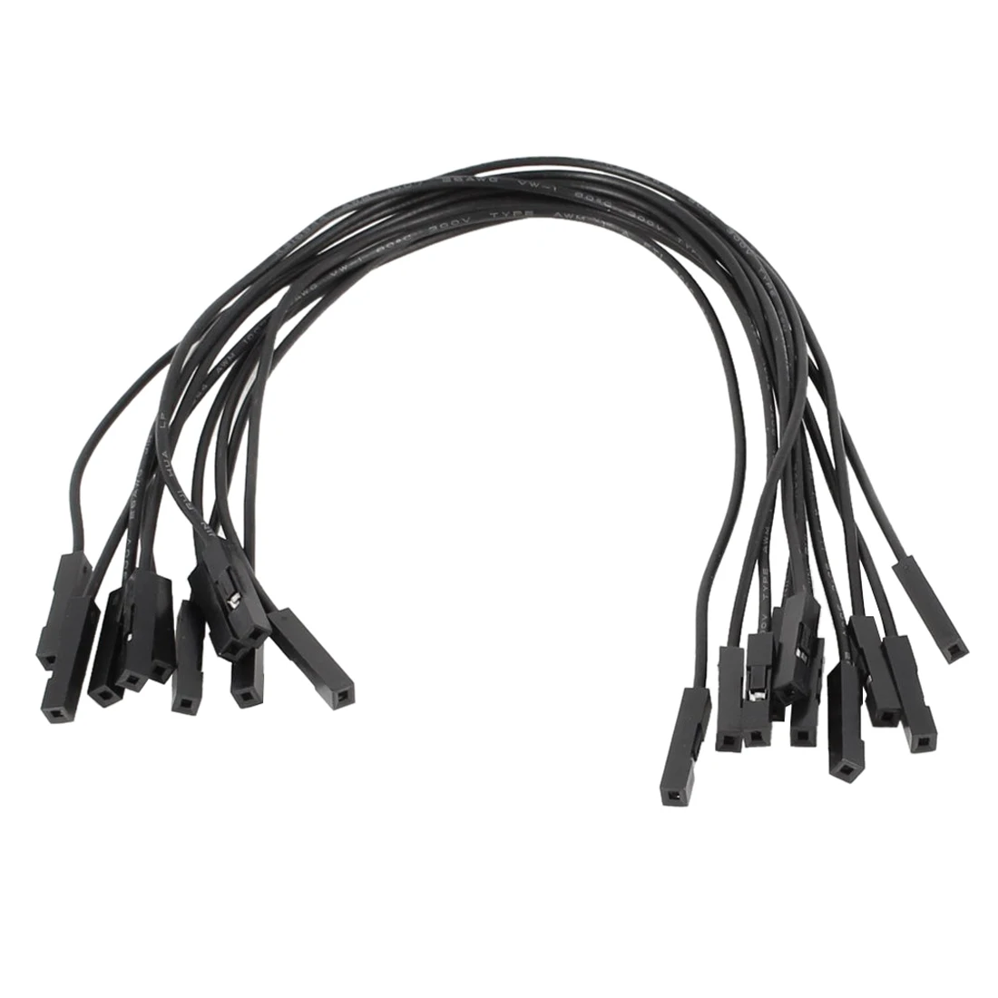 Promotion! 10 Pcs 21cm Length Double 1pin Female Connector Jumper Cable