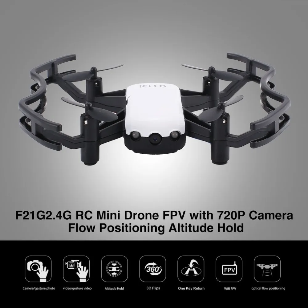 

Quadcopter Drone with 720P HD Wifi FPV Camera Flow Positioning Gesture Altitude Hold Headless Mode Helicopter