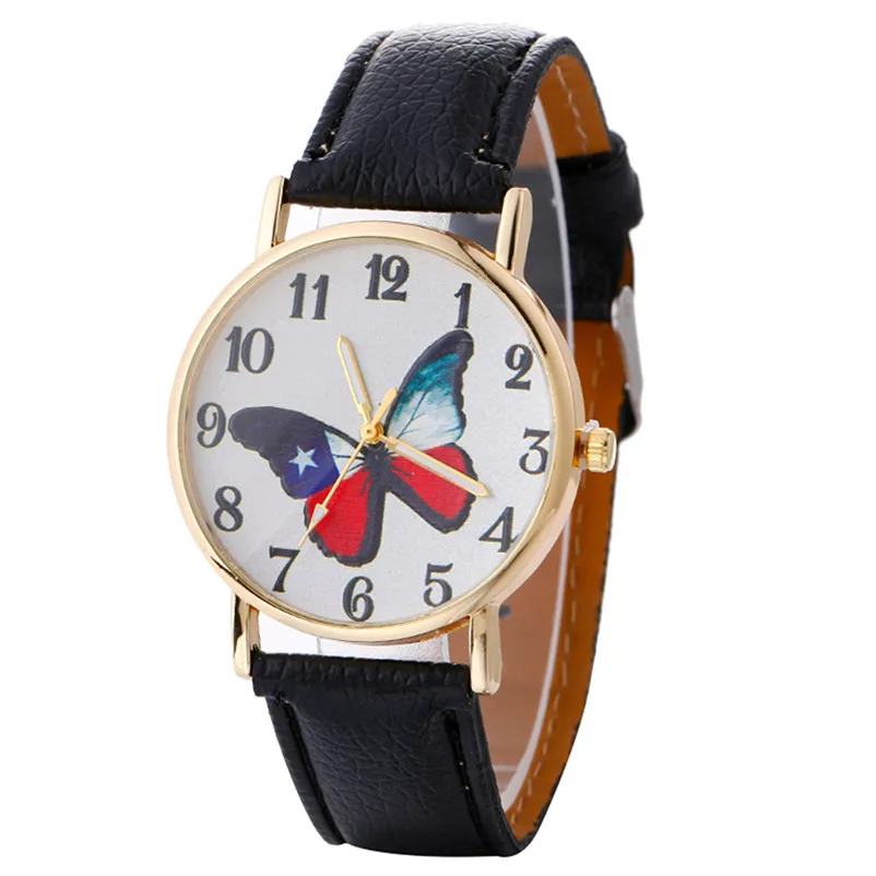 Fashion font b Women b font Bracelet font b Watch b font Brand Neutral Butterfly Pattern