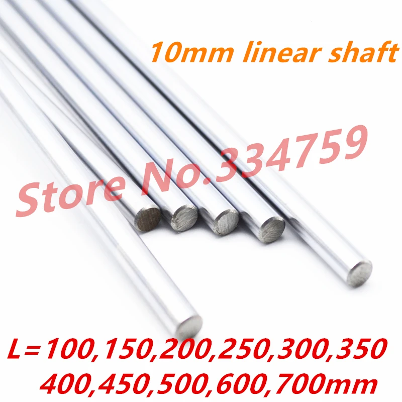 

10mm linear shaft 100 150 200 300 400 450 500 600 700 mm Chromed Hardened Rod Linear Motion Shaft cnc parts 3d printer parts