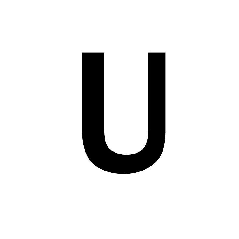 U Унисекс, золото, серебро, цвет, A-Z, 26 букв, первоначальное имя, кольца для мужчин и женщин, геометрический сплав, креативные кольца на палец, ювелирные изделия - Цвет основного камня: U
