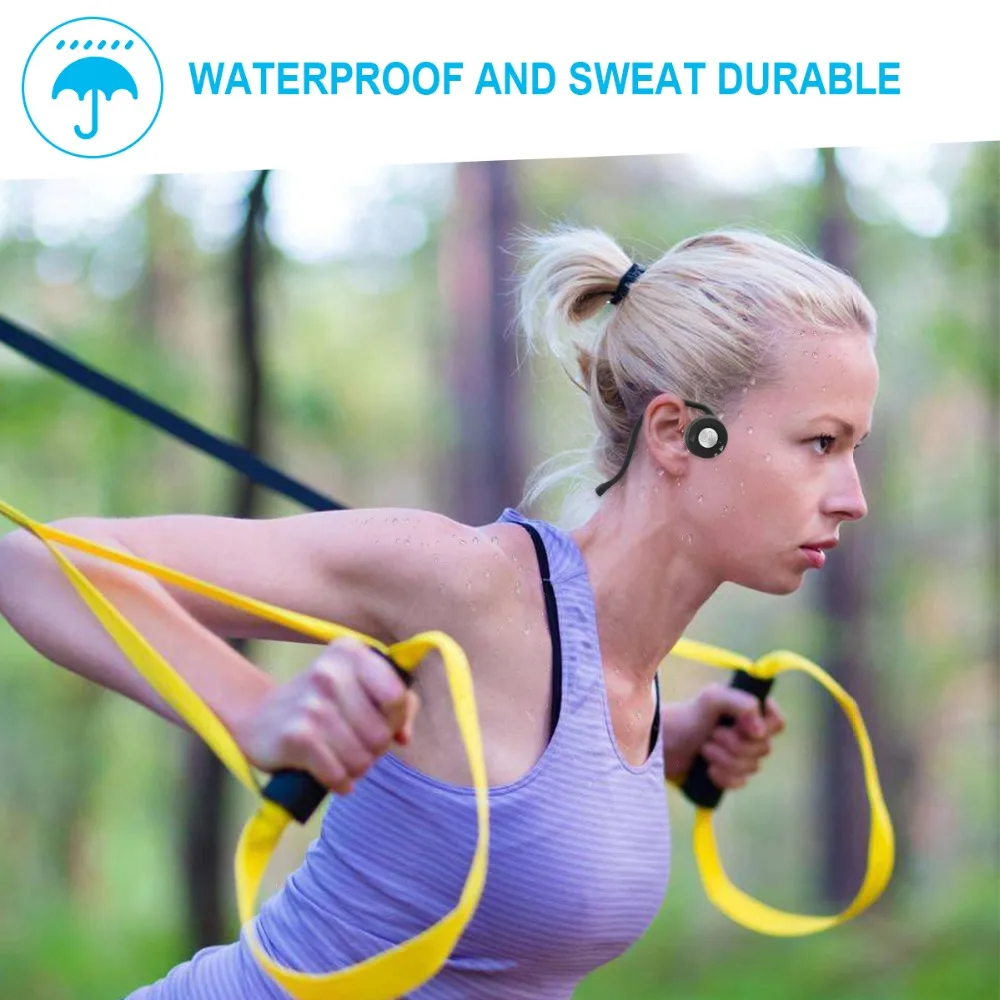 Bone Conduction Bluetooth Wireless headphones Portable Sports headset Amplifier Hearing Suitable for TV the elderly Bone headset