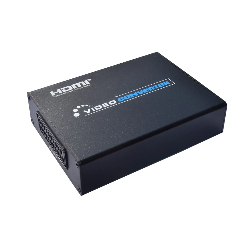 SCART К HDMI Scaler Box CVBS YC RGB к HDMI видео аудио высококлассные преобразования AV сигнала адаптер 720 P/1080 P для ТВ DVD