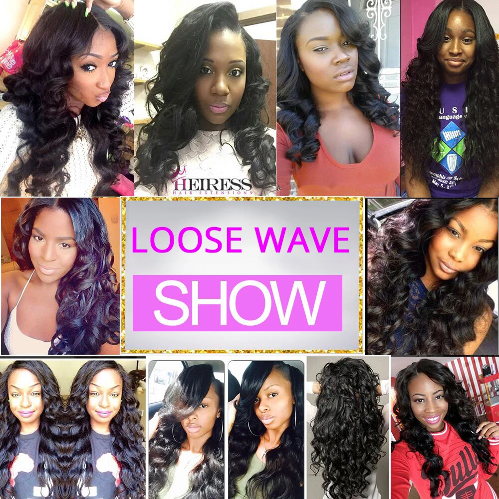 Aliafee Hair Malaysian loose Wave Bundles With Closure 100% Human Hair Extension Malaysian Hair Bundles With Closure Non Remy Aliafee Hair Malaysian loose Wave Bundles With Closure 100% Human Hair Extension Malaysian Hair Bundles With Closure Non Remy