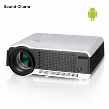 LED Projector Brightest 5500lumens Full HD 1080P Android 4.2 RJ45 LCD 3D Wifi smart home cinema TV proyector with 2HDMI USB,