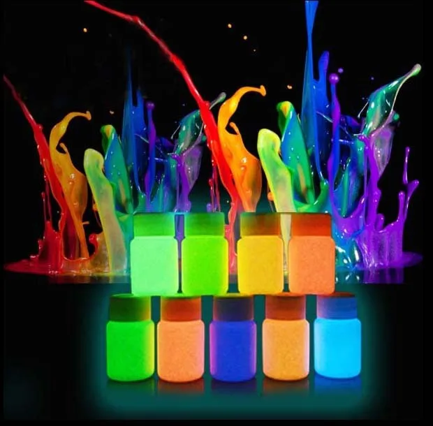 50 g Pigment powder with maximum brightness and long afterglow, Neon Glow, Luminous powder with varnish018