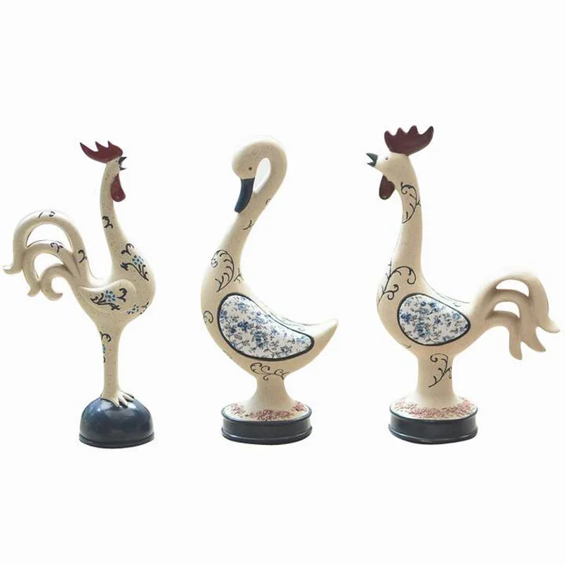  Creative Simulation Resin Old Peacock Phoenix Decoration Home Living Room Bedroom Desktop Decoratio - 32947804968