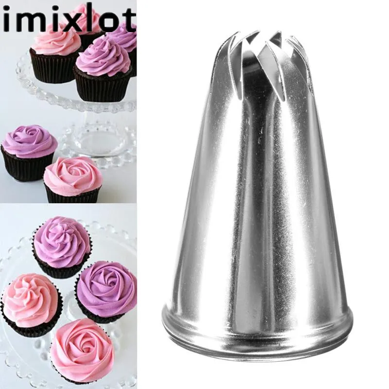 

Imixlot Stainless Steel Drop Rose Flower Icing Piping Tip Nozzle Cake Cupcake Decorating Pastry Tool Kitchen Baking Decor Supply