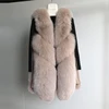 S-3XL grande taille chaud faux renard fourrure gilet femme hiver mode marque couture sans manches épais fourrure manteau fourrure gilet vêtements d'extérieur wq683 ► Photo 3/6
