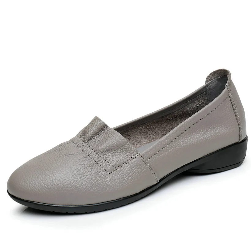 

2019 Fashion Genuine Leather Women Flats Shoes Female Casual Flat Women Loafers Moccasin Women's Shoes