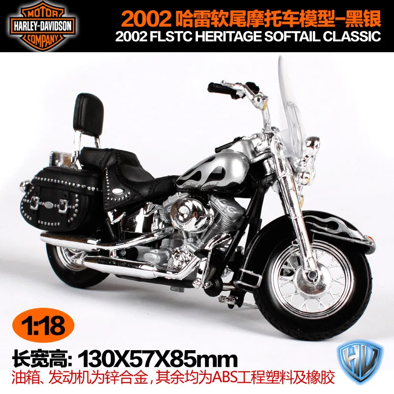 Maisto Motorrad 1:18 Harley Davidson Modell 2002 FLSTC Heritage Softail
