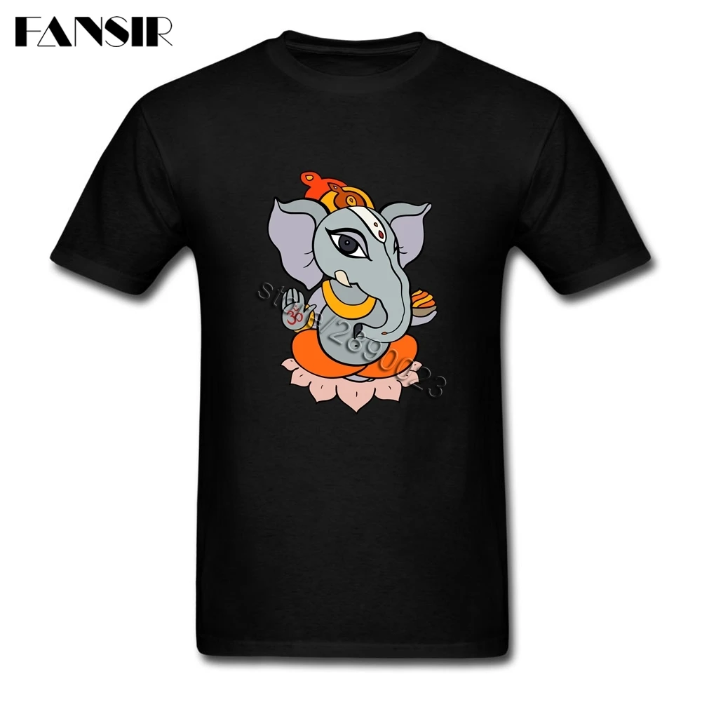 Ganesha Men T Shirt 2020 New Trendy Tee Shirts Male Short Sleeve O Neck Plus Size Clothes For Teenage | Мужская одежда