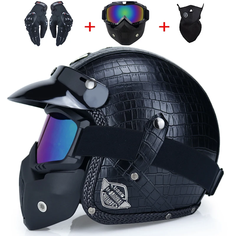 New Motocross helmet Mask Detachable Goggles And Mouth Filter Perfect