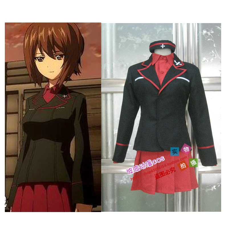2016 GIRLS and PANZER Maho Nishizumi Uniform New Cosplay Costumes Halloween Christmas | Тематическая одежда и униформа