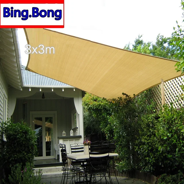 Sun Shade Sail Cloth Hdpe Shading Net 3 3m Square Fabric Gazebo Sun Shade Sail Cloth Hdpe Shading Net 3 3m Square Fabric Gazebo Garden Toldo Network
