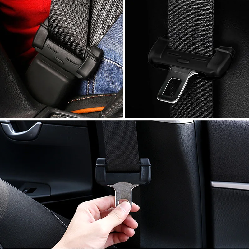 2x Car Seat Belt Buckle Cover For Ford Focus 2 1 Fiesta Mondeo 4 3