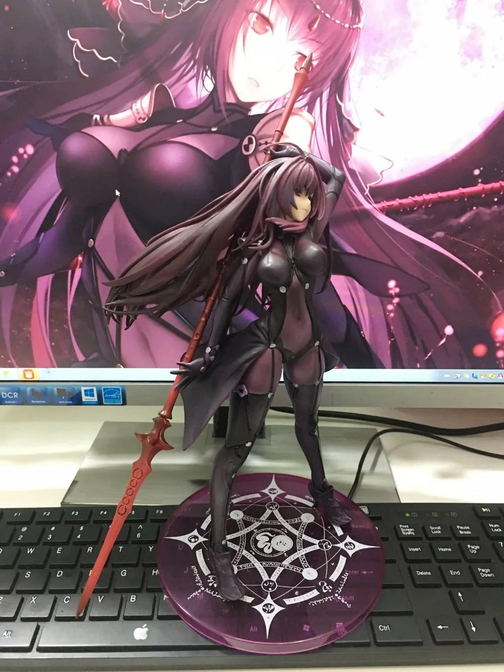 Fate/Stay Night фигурки Fate Grand Order Lancer Scathach фигурка игрушка 270 мм Аквамарин Fate аниме модель Fate/Grand Order