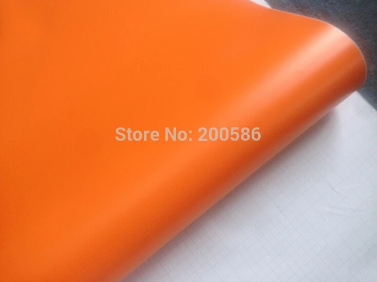 All Sizes Matt Orange Vinyl Car Wrap Bubble Free