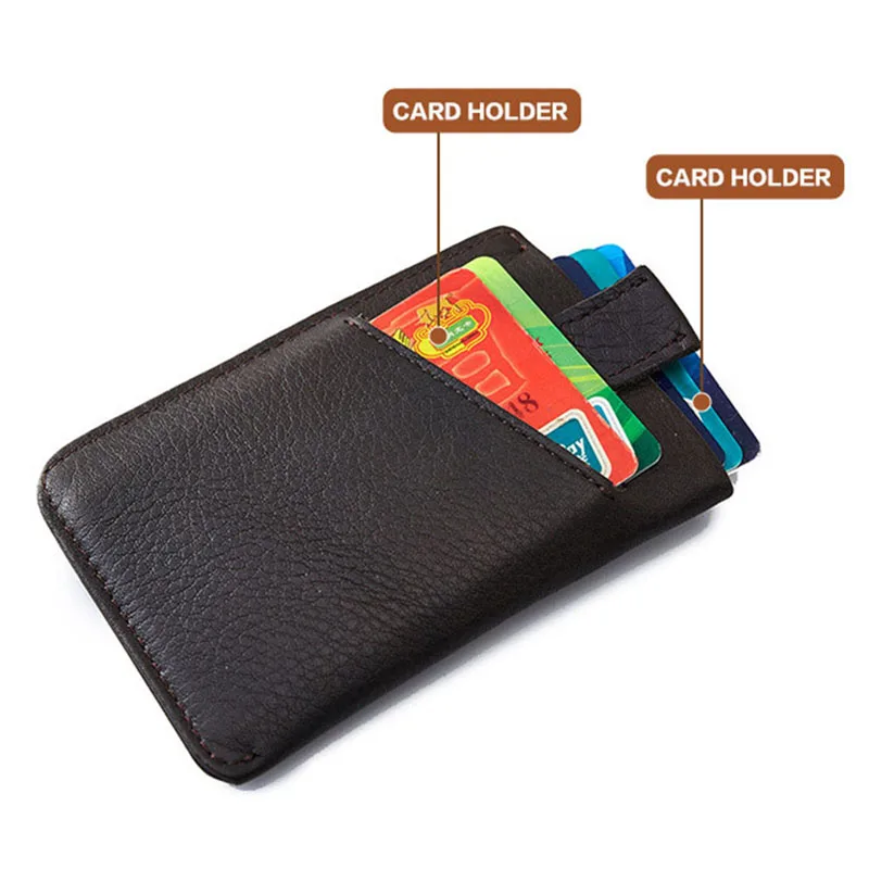 Для мужчин кошелек из натуральной кожи карты сумка Бизнес держатель для карт ID держатели кредитных держатель для карт карты кошелек чехол