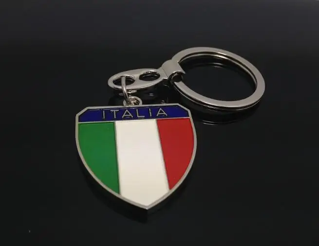 1pcs sample Car Styling Keychain Italy flag heart style Italia Flag