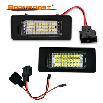

2PCS SMD 3528 6000K 24Leds For VW PASSAT 5D R36 License Plate Lights For AUDI A4 S4 A5 S5 Q5 TT TT-RS