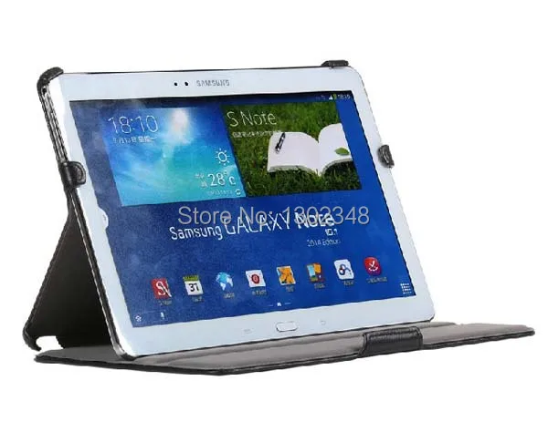 

New Ultra Slim Multiple-angle Heat Setting Folio Stand Leather Skin Shell Cover Case For Samsung Galaxy Note10.1 2014 P600 P601