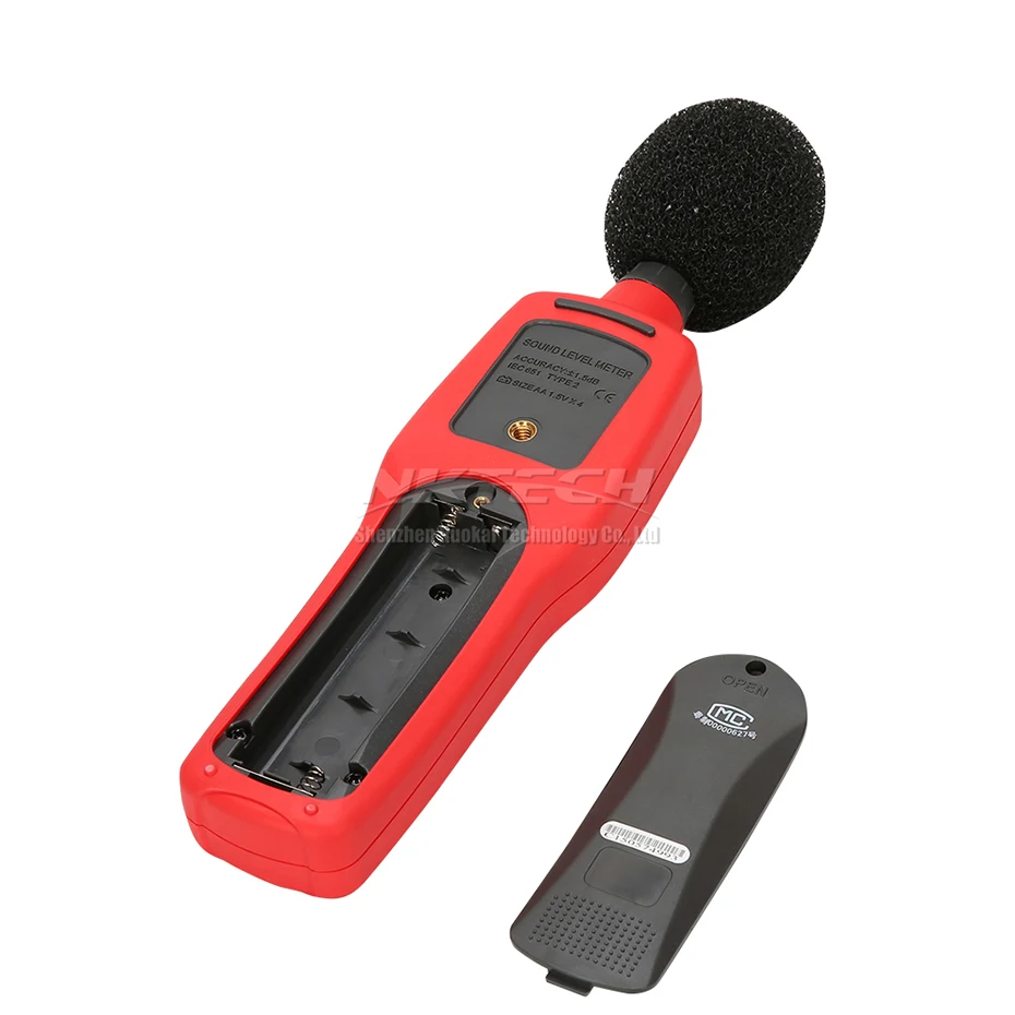 UNI-T UT352 Digital Sound Level Meter dB Decibel Meter Noise Monitor Tester w/ Data Logging& Recall