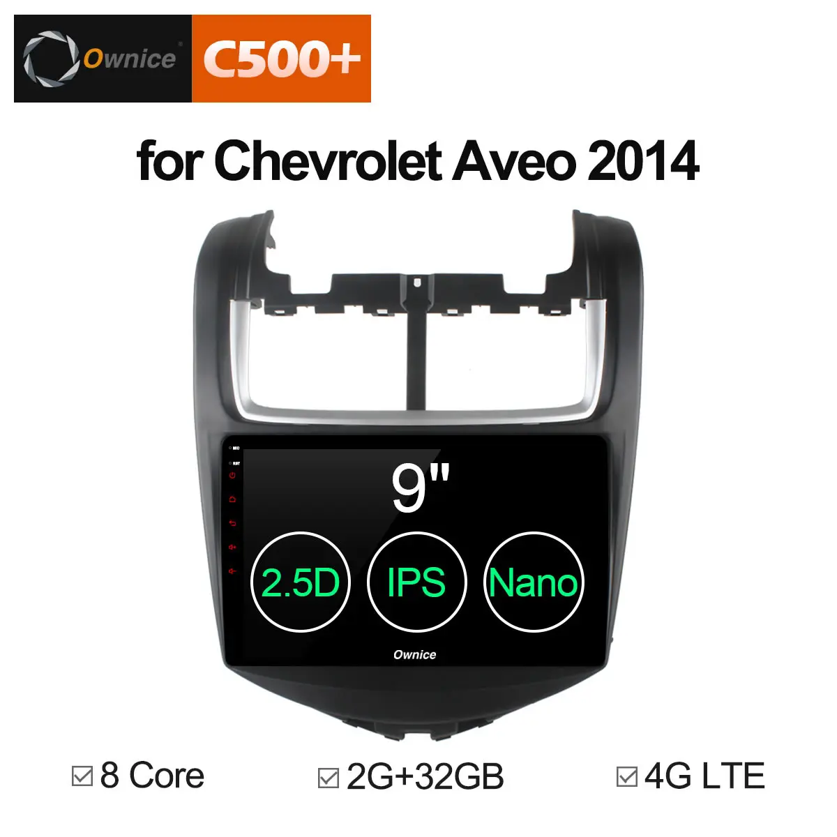 

Ownice K1 K2 Android 8.1 eight core CAR radio player gps navi FOR Chevrolet AVEO 2011 2014 2GB RAM 32GB ROM 4G SIM Card DVD