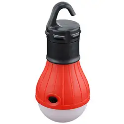 Новый открытый подвесной 3 светодиодный фонарь для кемпинга, лампа для рыбалки, красный